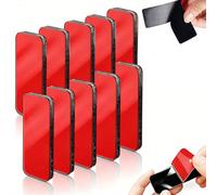 10 Sets Heavy-Duty Hook and Loop Strips, Tape Self Adhesive, 8 X 3cm Waterproof & Heat-Resistant Double Sided Tape Hook and Loop Strip, Strong Hold for Indoor & Outdoor Use on Walls