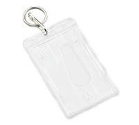 10 Sets ID Card Badge Holder keyring Hook Reel Retractable Strap Lanyard Clip VL2