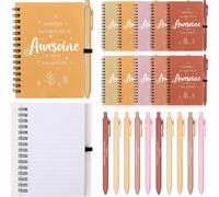 10 Sets Inspirational Thank You Gifts Bulk for Colleagues Inspirational Pens with Motivational Notebooks Employee Appreciation Gifts for Coworkers Volunteer Nurse Teacher Team Staff Gift Graduation
