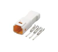10 Sets JST Series Mini waterproof Housing 3 Pin Plug Automotive Connector 03T-JWPF-VSLE-S