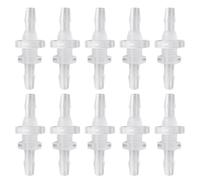 10 Sets Leak Proof Threaded Hose Barbed Bulkhead Connectors 3/16 Thru-Bulk Bulkhead for Secure Use Small Size