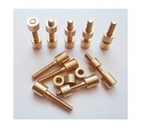 10 Sets/lot Screw Fasteners for Knife Maker,5/16" Diameter Head.Tactical Survival Knife Rivets EDC Knife Shaft Fasteners (Brass)
