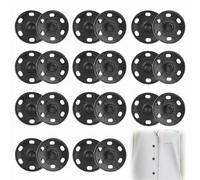10 Sets Metal Snap Fasteners Press Studs 25mm Rust Proof Snap Buttons for Clothing Heavy Duty Sewing Fasteners Hats Belts for Coats Jackets Bags DIY Craft