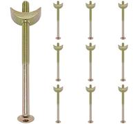 10 Sets of Furniture Connecting Bolts with Half Moon Luna Washers,M6 Furniture Connectors Fasteners (100mm)
