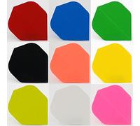 10 Sets of standard shape dart flights - Choose your colours! (White)
