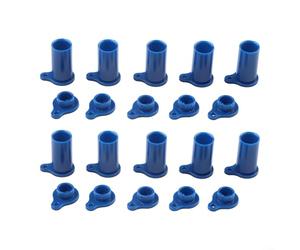 10 Sets Silicone for Solar PV Connectors Supporting IP67 Rated For Cable End Protection in Photovoltaic Projects (blue)