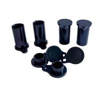 10 Sets Solar Connector Dust Silicone Material for Cable Covers Waterproof IP67 Protection Compatible with Solar Photovoltaic Panels (black)