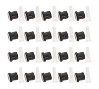 10 Sets Spray Shut Off Nozzle and Fine Mesh Filter Screen Set | Plastic, Black Finish, Individual Water Flow Control, Clog-resistant Replacement for Garden and Backyard Systems