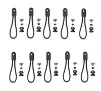 10 Sets Stayput Shock Cord Loop Bungee Clip Pull Tie Down Tarp Canvas Knobs for Marine Truck Car RV Boat Covers