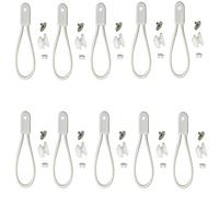 10 Sets Stayput Shock Cord Loop Bungee Clip Pull Tie Down Tarp Canvas Knobs for Marine Truck Car RV Boat Covers