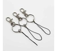 10 Sets Swivel Clip Snap + Keychain Keyring + Lariat for key Lanyard Nickle