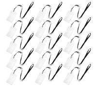 10 Sets Vertical Badge Holder with Lanyard Clip for Name Tags | PVC and Polyester Build, Lanyard Ports and Clip Detail, for Teachers, Security Staff, Trade Shows