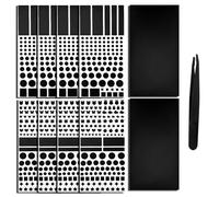 10 Sheet / 934 Pcs LED Light Blocking Stickers, Light Dimming Stickers, Light Dimming LED Filters, Dimming Sheets for Routers, LED Covers Blackout for Routers, TV LED Covers Blackout