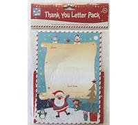 10 Sheet Childrens Christmas Thank You Letters Kit - Santa's Letter Pack