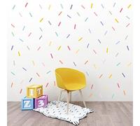 10 Sheet Colours Rainbow Confetti Wall Sticker Confetti Wall Decal for Bedroom Living Room Classroom, Playroom Decor Removable Wall Stickers