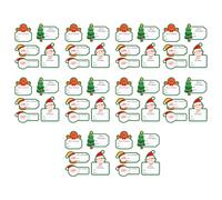 10 Sheets 50 Adhesive Seals Christmas Themed Sticker Gift Packaging Decorations Creative Art Supplies for Kids Craft Festival Sealing Sticker Paper