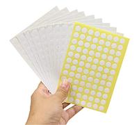 10 Sheets 960PCS Labels Blank White Small Round Circle Essential Oil Bottle Cap Top Labels Stickers Perfect for Roller Bottles Sample Vials (White)