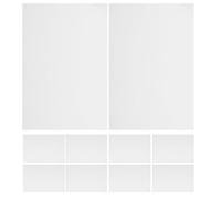 10 Sheets A4 Silver Metallic Cardstock 250g Shimmer Mirror Board