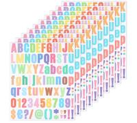 10 Sheets Alphabet Stickers Number Stickers Aesthetic, Stick on Numbers for Birthday Cards for Crafts Vinyl Lettering, Decoration, Greeting Cards, Envelope, Scrapbook(Bold)