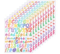 10 Sheets Alphabet Stickers Number Stickers Aesthetic, Stick on Numbers for Birthday Cards for Crafts Vinyl Lettering, Decoration, Greeting Cards, Envelope, Scrapbook(Handwritten)