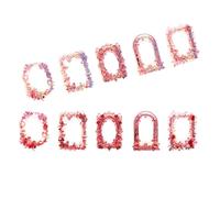 10 Sheets Border Sticker Scrapbook Decorative Crystal Museums Series for Journaling Crystal Museums Series Decorative Scrapbook