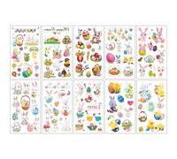 10 Sheets Butterflies、Mermaid、Sea Animals waterproof Temporary Tattoos, Mixed Styles Cartoon Tattoos, party makeup gifts (O)