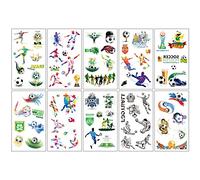 10 Sheets Butterflies、Mermaid、Sea Animals waterproof Temporary Tattoos, Mixed Styles Cartoon Tattoos, party makeup gifts (N)