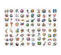 10 Sheets Butterflies、Mermaid、Sea Animals waterproof Temporary Tattoos, Mixed Styles Cartoon Tattoos, party makeup gifts (M)