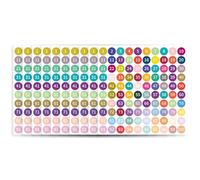 10 Sheets Consecutive Number Sticker 1-100 1Inch Small Round Adhesive Colorful Labels for Storage Inventory and Sorting Numbered Labels