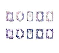 10 Sheets Crystal Museums Series Sticker Border Scrapbook Journaling Supplies Journal Decorative Crystal Museums Series