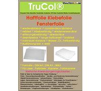 10 sheets DIN A4 53µm clear / transparent, glossy, adhesive film, removable window film - removable without residue - tear-proof, heat-resistant, reusable, weather-resistant