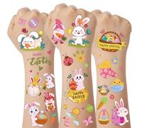 10 Sheets Easter Temporary Tattoos for Kids - Easter Tattoos Religious, Easter Basket Stuffers Hunt for Toddler Teens Girls Boys Adults, Easter Gifts Decorations Party Favors Supplies, Regular