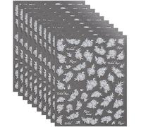 10 Sheets Floral Nails Art Stickers Flower Decals Gothic Stickers Nails Art Decorations For Women And Girls