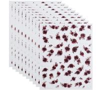 10 Sheets Floral Nails Art Stickers Flower Decals Gothic Stickers Nails Art Decorations For Women And Girls