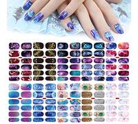 10 Sheets Full Wraps Nail Stickers Decals,MWOOT Self-Adhesive Nail Polish Stickers Waterproof Nail Decal Strips for Women Girls Nail DIY Decoration