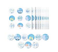 10 Sheets Gender Reveal Stickers Baby Shower Stickers Blue Boy Labels Baby Reveal Game Voting Stickers for Gender Reveal Party Decorations A5MYTZ