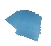 10 Sheets Glitter Card A4 250GSM Lake Blue Card-Stock Pale Blue No Powder Cardboard Paper.