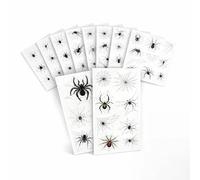 10 Sheets Halloween Temporary Tattoos, Glow in the Dark Spider Web Tattoo Stickers for Kids Boys Girls, Luminous Ghost Spider Body Art for Face Arms Cosplay Party Supplies