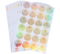 10 Sheets Holographic Candle Warning Label Self Adhesive Sticker | Printed English, Smooth Surface, Safety Compliance, Craft Fairs, Tins and Cartons