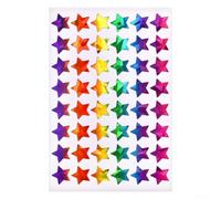 10 Sheets Holographic Stickers with Self Paster Labels and PP Material for Reward System Charts and Decorative Crafts (A)