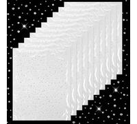 10 Sheets Iron-on Rhinestone Sheets, Iron on Rhinestone Transfers, Glitter Hotfix Crystal Decals, Hot Melt Diamond Patches for Clothing, DIY Crafts and Embellishment (2mm, 4mm, 5mm)