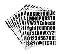 10 Sheets Letter Stickers,Alphabet Stickers,Black Numbers Sticker,Letter Sticker Large for Mailbox, Door, Kitchen, Address Number, Scrapbooking,Decoration Arts, DIY Crafts & More