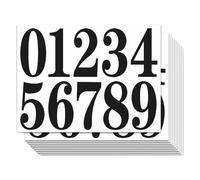 10 Sheets Mailbox Number Stickers Waterproof Self Adhesive Vinyl Numbers Stickers for Door Signs Cars Residence House Business Address Numbers (100pcs)
