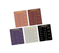 10 Sheets Monthly Tabs Planner Stickers Month Adhesive Tabs Decorative Monthly Indexed Colorful Indexed Sticker