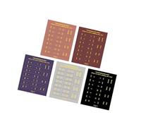 10 Sheets Monthly Tabs Planner Stickers Month Adhesive Tabs Decorative Monthly Indexed Colorful Indexed Sticker