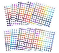 10 Sheets Number Stickers 1-1000, Mini Number Stickers, Consecutive Self Adhesive Round Numbers Sticker, Self-Adhesive Holographic Labels for Organizing Nail Polish, Lipstick, Inventory