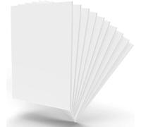 10 Sheets of 1mm White PVC Foam Board - Lightweight Rigid Foam for Crafts, DIY Projects, and Art Displays(0.1x10x10cm)