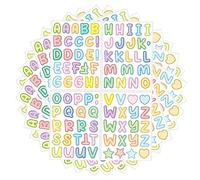 10 Sheets of Letter Stickers, Waterproof Stickers, Colorful Letter Stickers, DIY Crafts, Sticky Scrapbook Stickers, Suitable for Drinking Glasses, Greeting Cards