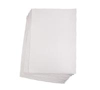 10 Sheets Premium White Deckle Edges Cotton Paper 300g Design for Artists Beginner Watercolor Pencil Charcoal Techniques Painting Paper for Artists