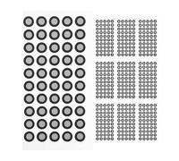 10 Sheets Scanner Reflective Film 3D Marker Marking Stickers Dots Scanning Markers for Reference Points 6mm Reflection